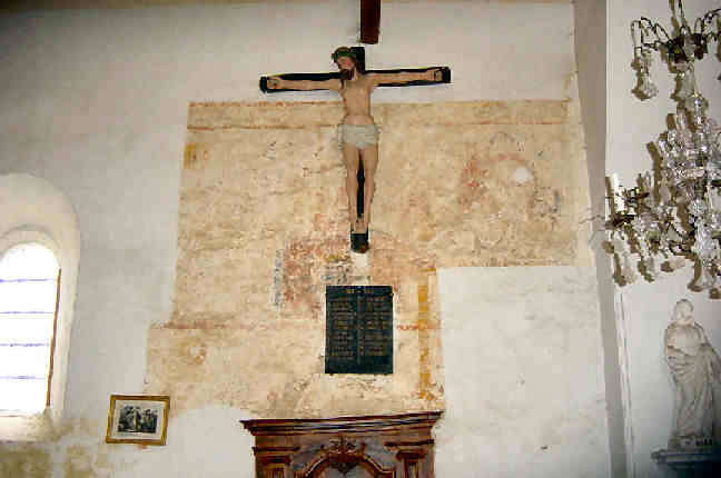 Peintures du mur nord (XIIIème ou XIVème siècle)