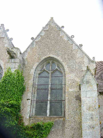 Pignon du bas-côté (XVIème) décoré de crochets