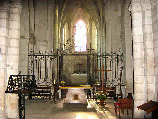 Le choeur et sa grille du XVIIIème siècle