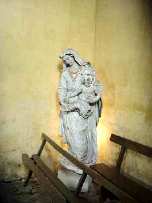 Vierge à l'Enfant en terre cuite (XVIIIème siècle)