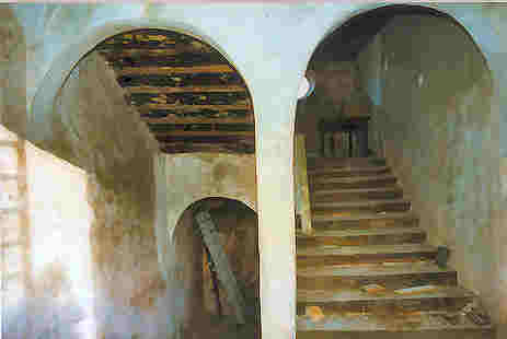 Escalier à double volée droite