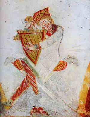 David jouant de la harpe