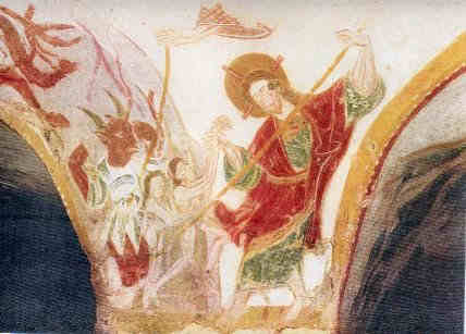 Descente du Christ aux Limbesil prend Adam par la main