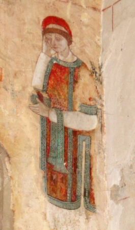 Diacre (Saint Avertin?) se tenant la tête (XVème siècle)