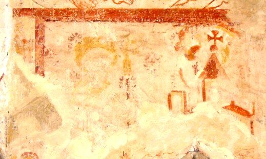 Vestiges d'une peinture romane