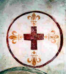 Croix de consécration fleurdelisée