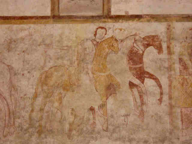 Trois chevaux allant l'amble