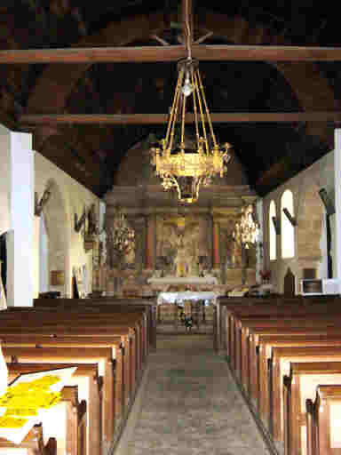 Nef, choeur et retable
