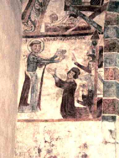 Saint Vigor en train de prêcher