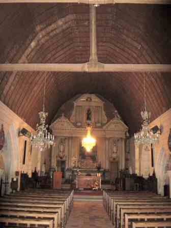 Nef, choeur et retable du XVIIème siècle