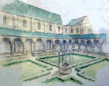 Reconstitution du cloître