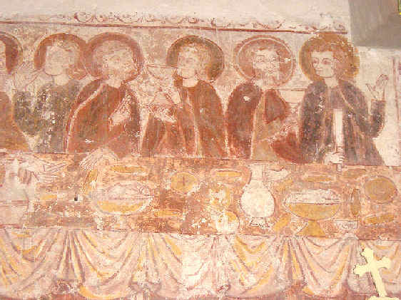 La Cène (partie droite: à gauche du Christ)
