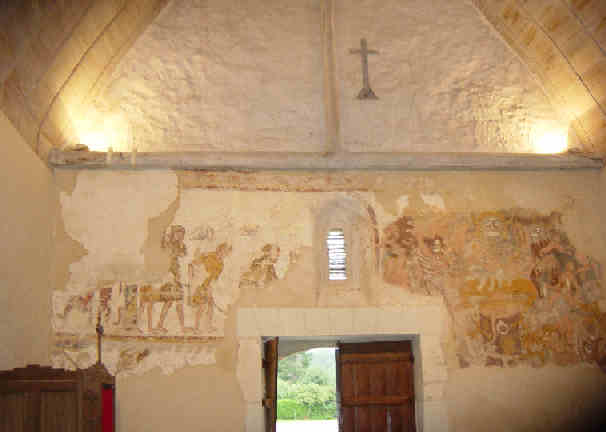 Vue générale du mur ouest