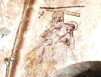 Descente de Croix: le flanc de Jésus a été percé à l'aide d'une épée et non d'une lance. Cette pratique était répandue et devait dépendre du grade du soldat romain